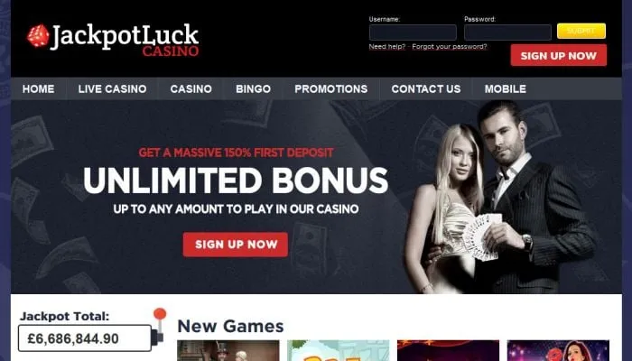 Jackpot Luck Casino Review Header