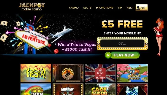 Jackpot Mobile Casino Review Header