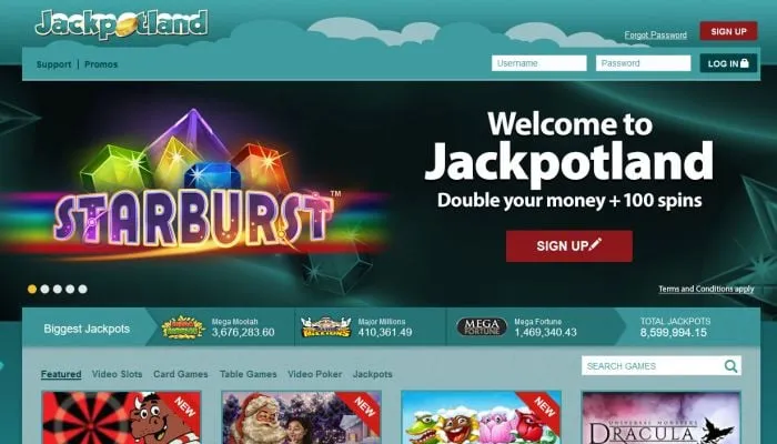 Jackpotland Casino Review Header