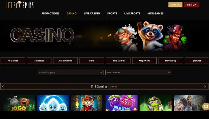 JetSetSpins Casino Review Header