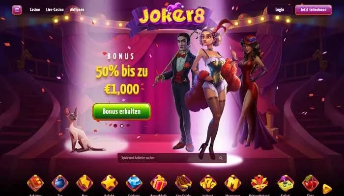 Joker8 Casino Review Header