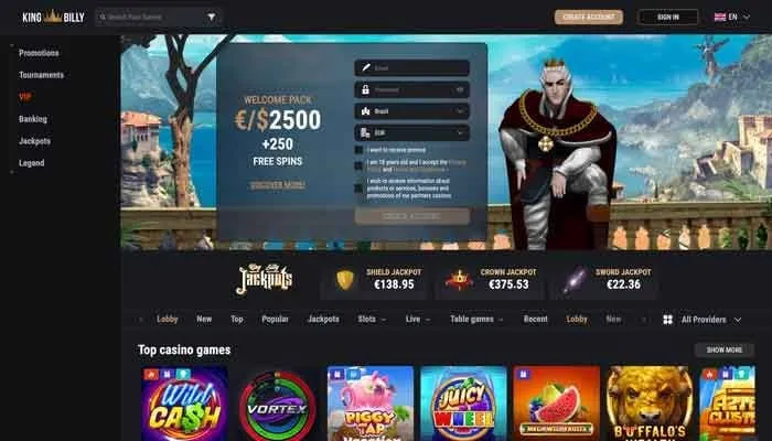 King Billy Casino Review Header