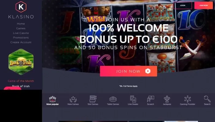 Klasino Casino Review Header