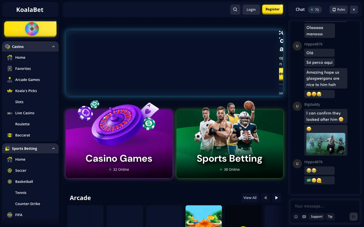 KoalaBet Casino Review Header