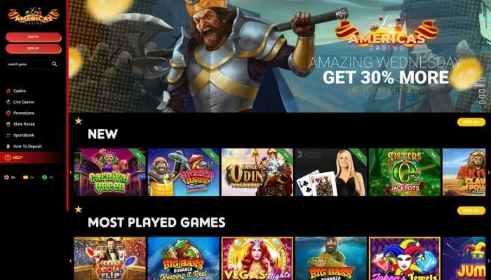 LasAmericas Casino Review Header