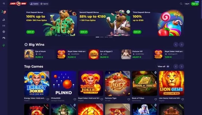 Lazybar Casino Review Header