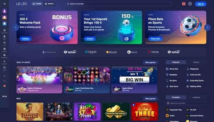 Legzo Casino Review Header