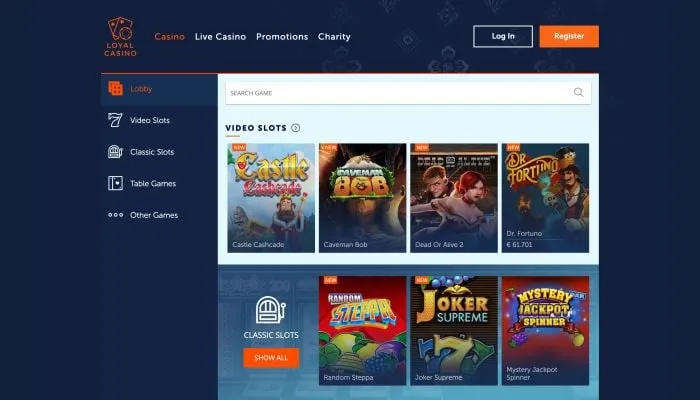 Loyal Casino Review Header