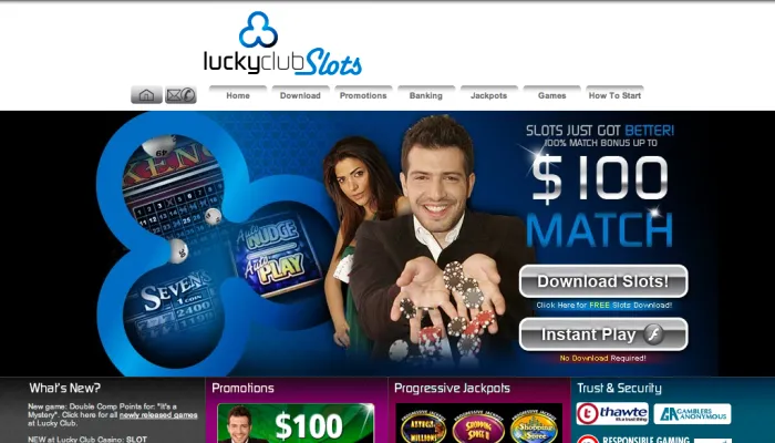 Lucky Club Slots Review Header