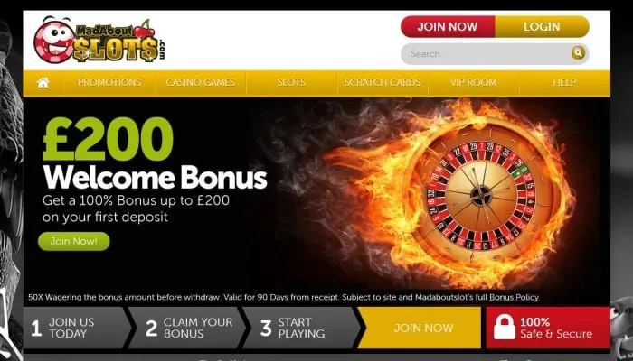 Mad About Slots Casino Review Header