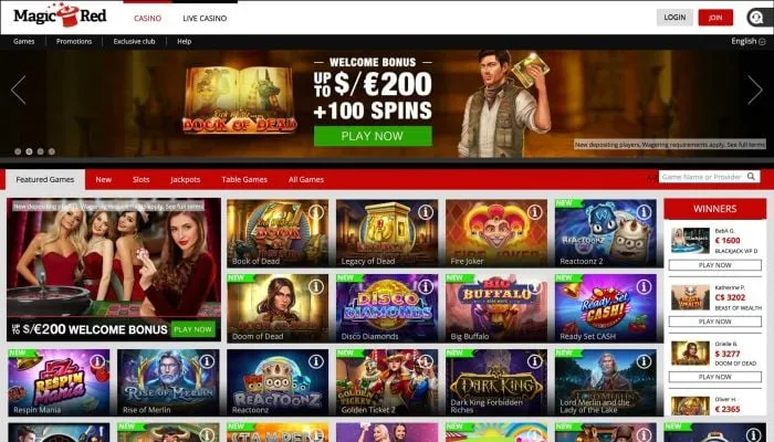 Magic Red Casino Review Header