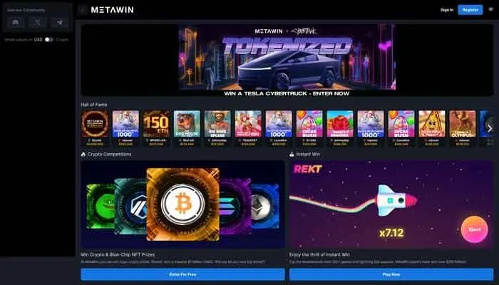 MetaWin Casino Review Header