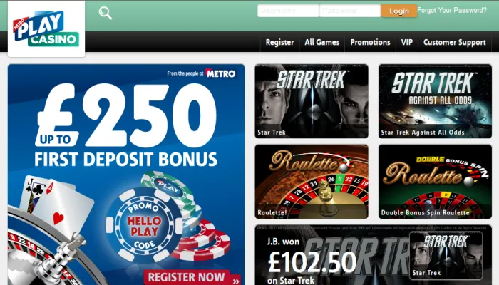 Metro Play Casino Review Header