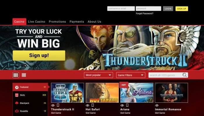 Mongoose Casino Review Header