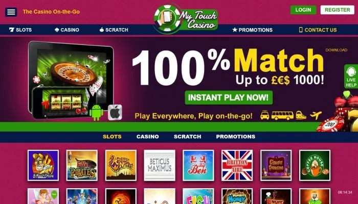 My Touch Casino Review Header