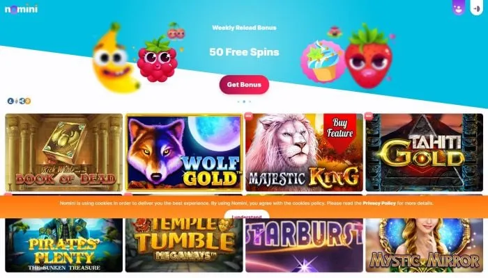 Nomini Casino Review Header
