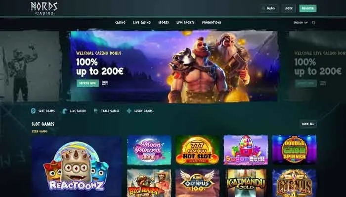 Nords Casino Review Header