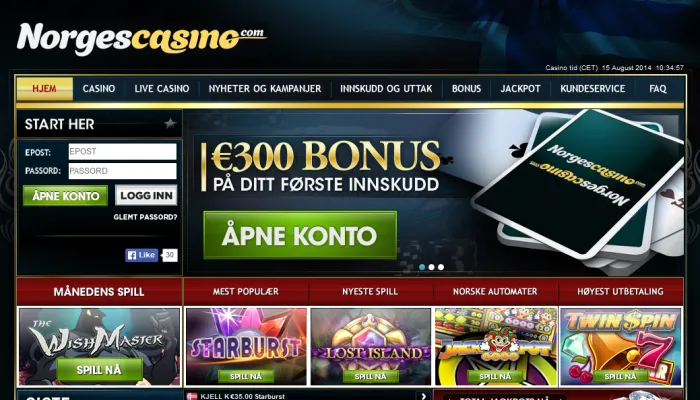 Norges Casino Review Header