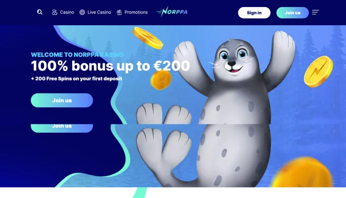 Norppa Kasino Review Header
