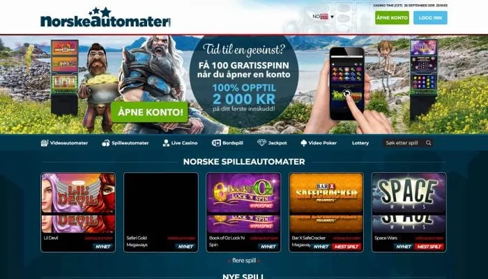 NorskeAutomater Review Header