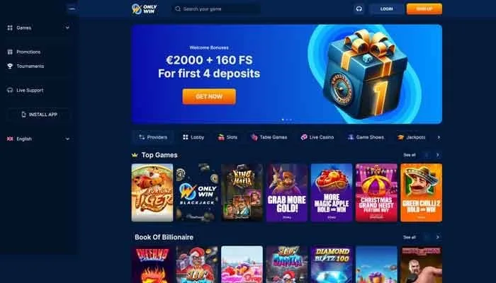 OnlyWin Casino Review Header