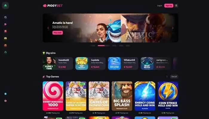 PiggyBet Casino Review Header
