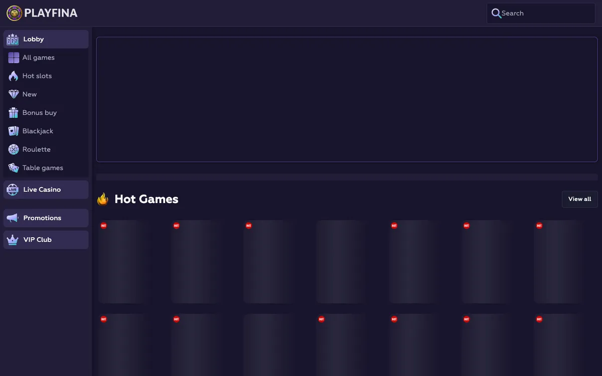 Playfina Casino Review Header