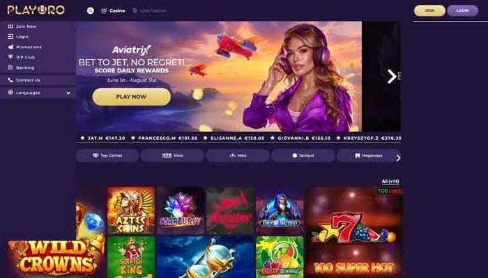 Playoro Casino Review Header