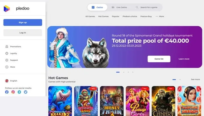 Pledoo Casino Review Header