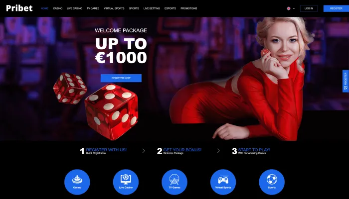 Pribet Casino Review Header
