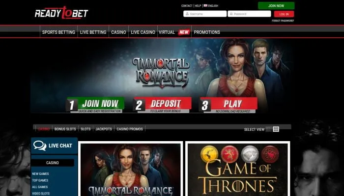 READYtoBET Casino Review Header