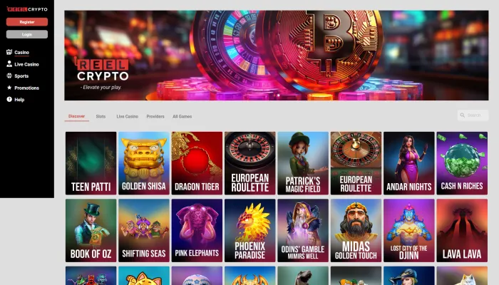 Reel Crypto Casino Review Header