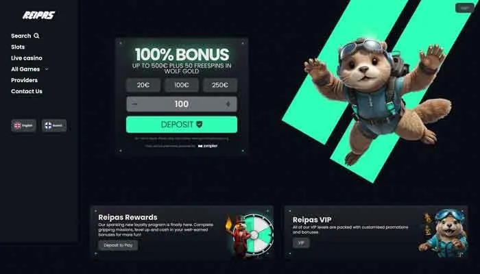 Reipas Casino Review Header