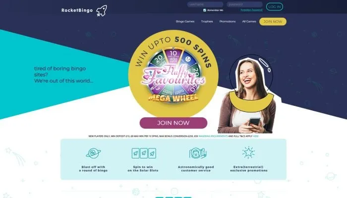 Rocket Bingo Casino Review Header