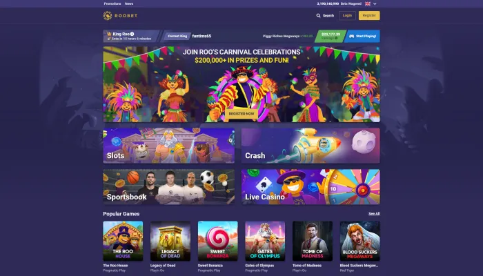 Roobet Casino Review Header