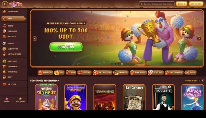 Roostino Casino Review Header