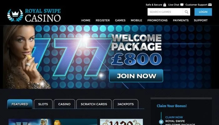 Royal Swipe Casino Review Header