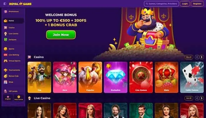 RoyalGame Casino Review Header