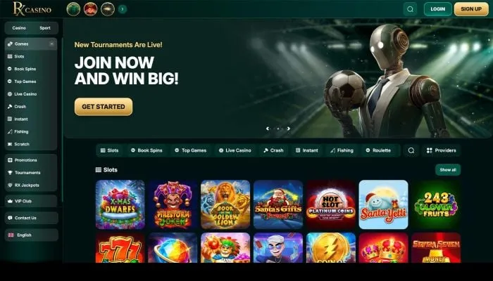 RX Casino Review Header