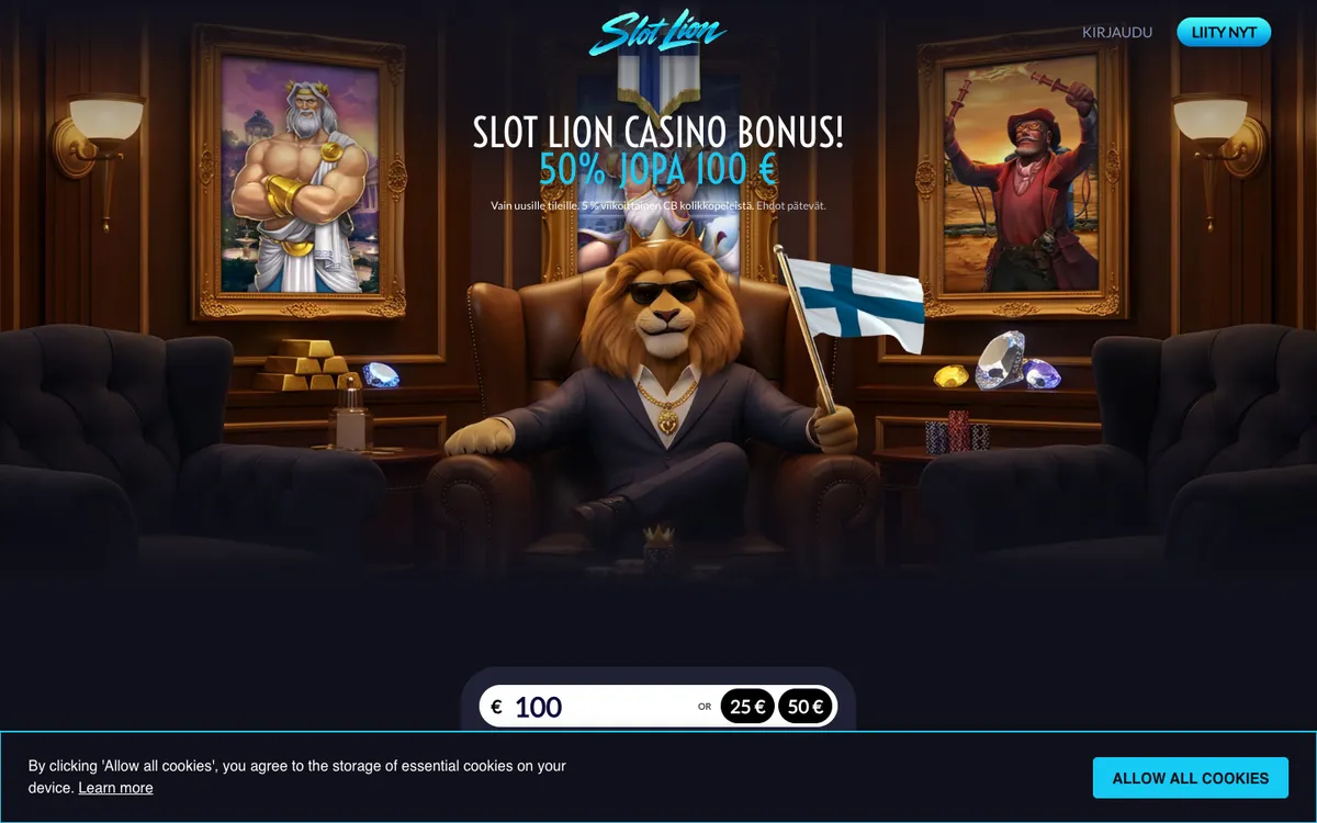 Slot Lion Casino Review Header