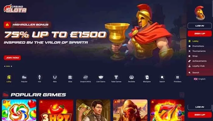Slota Casino Review Header