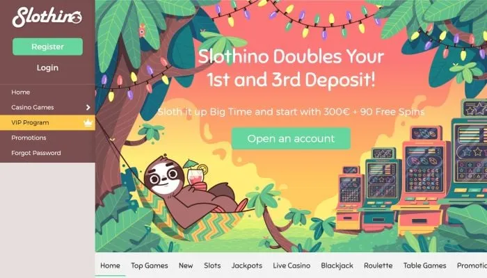 Slothino Casino Review Header