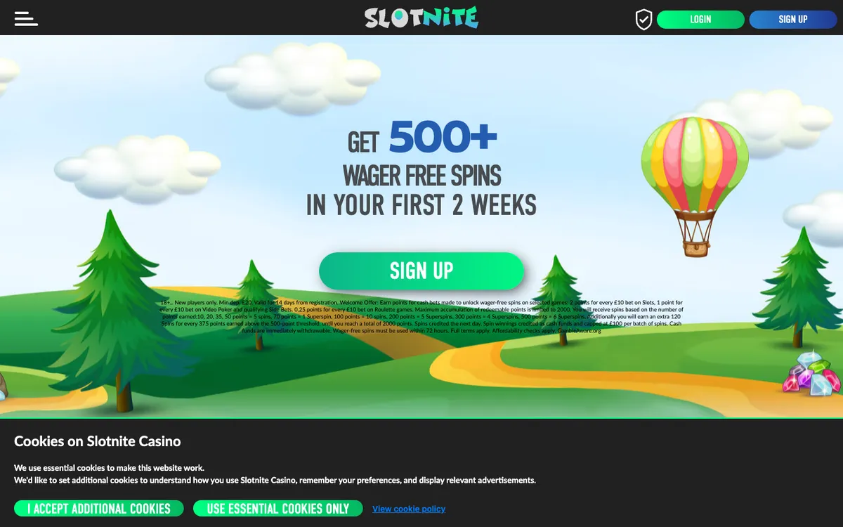 Slotnite Casino Review Header