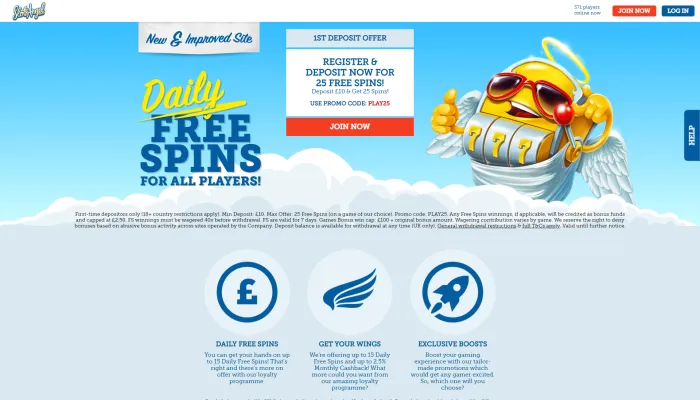 Slots Angel Casino Review Header