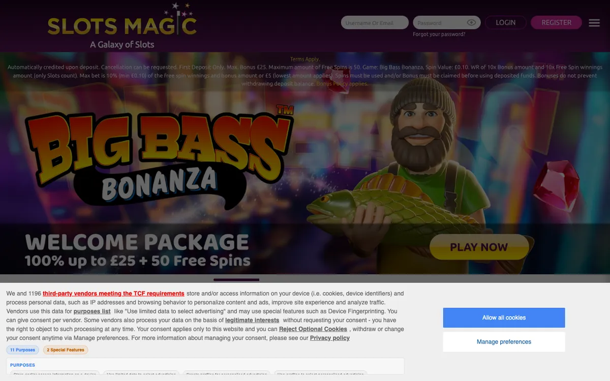 Slots Magic Casino Review Header