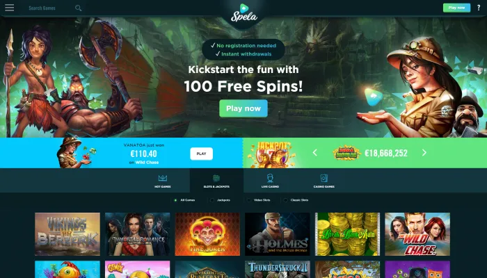 Spela Casino Review Header