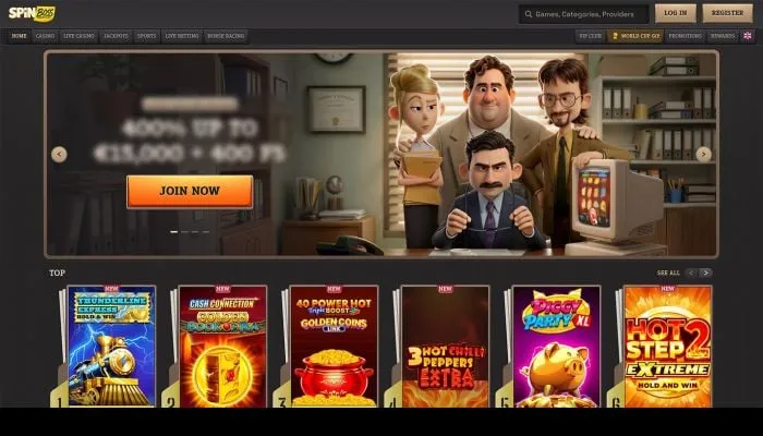SpinBoss Casino Review Header
