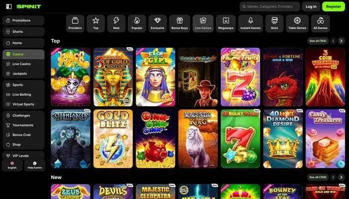 SpinitCasino Review Header