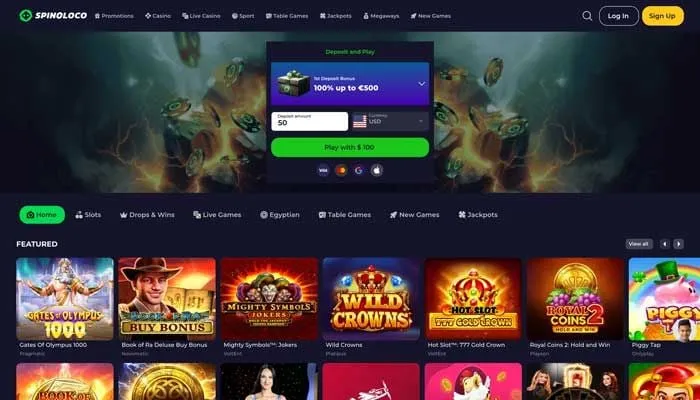 Spinoloco Casino Review Header