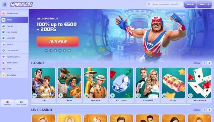 Spinrollz Casino Review Header